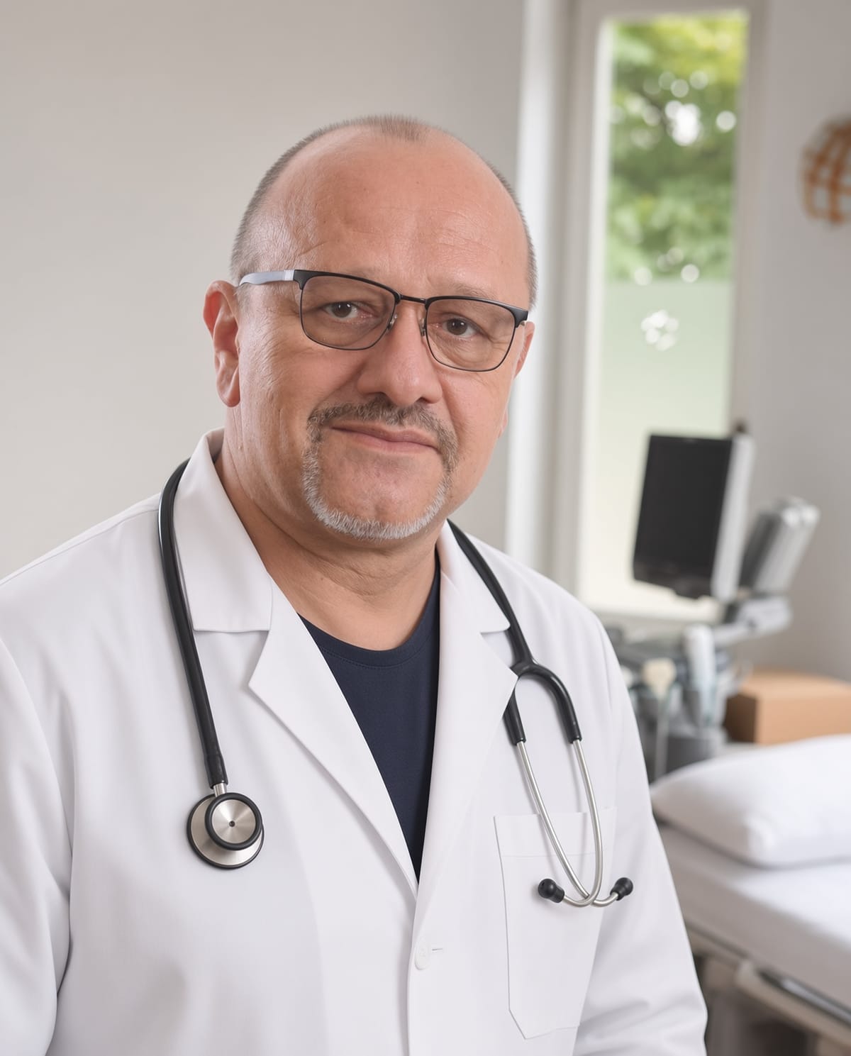 Dr. Bogdan Nica, în cabinet