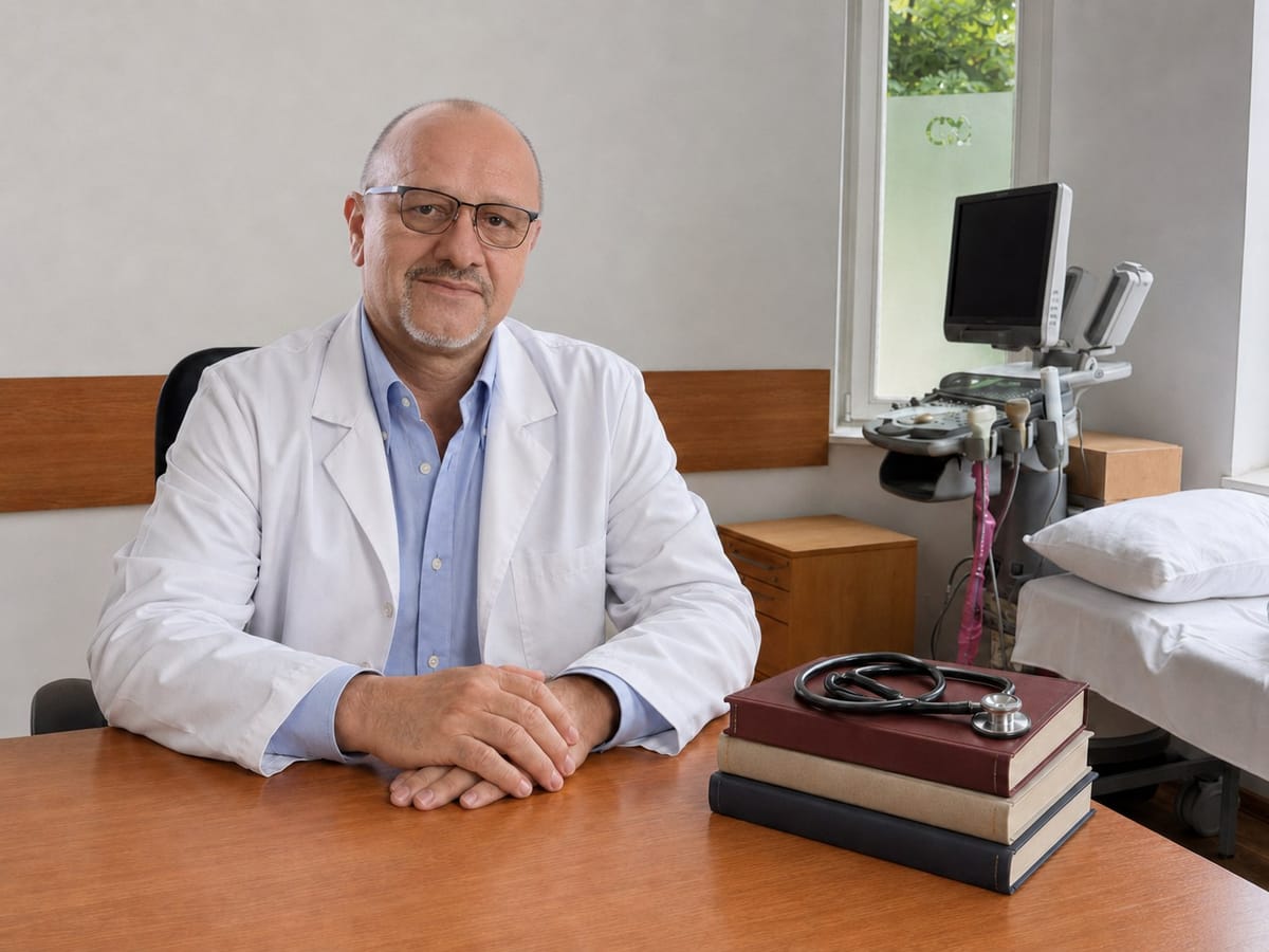 Dr. Bogdan Nica, la birou